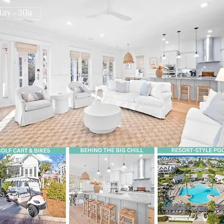 Nomad Beach House By Stay On 30A- Pool, Bikes, Golf Cart